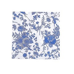 20 White 13×13 in Dinner Paper Napkins Blue Floral Design 13″, and
