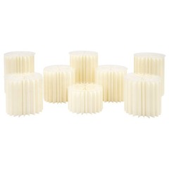 8 Pcs Foldable Paper Column Display Stands, Round Cylinder Wedding Flower Stands