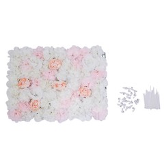 Artificial Silk Hydrangea Flower Wall Panels 20 Pack 40 × 60 cm Wedding Backdrop