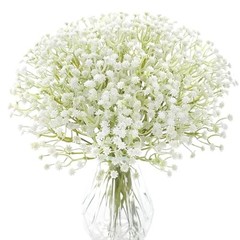 Babys Breath Artificial Flowers,30 Pcs Gypsophila Greenery Sprays,Real White