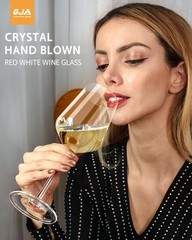 Red Wine Glasses Set of 4, Premium Crystal Wine Glasses Hand Blown,15 oz,Thin…