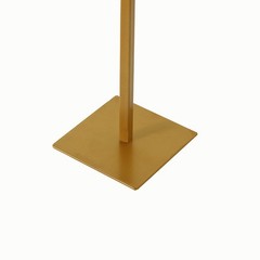35″ Gold Metal Floral Chiara Arch Table Centerpiece with Rounded Top Wedding