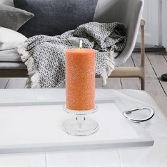 Root Candles Unscented Pillar Candles Beeswax Enhanced Textured Timberline