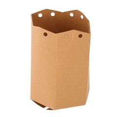 50Pcs Lantern Kraft Gift Box Hex Paper Gift Box Kraft Paper Package Box