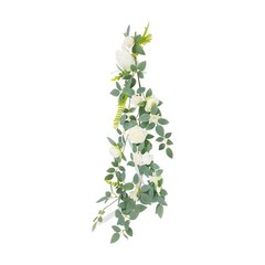 10pcs Wedding Chair Flower Decoration 29.53in Length For Ceremony Reception NEW