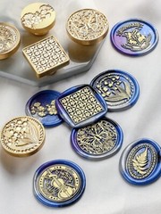 3cm Vintage Dreamcatcher Wax Seal Stamp Brass Head Replacement, Gold