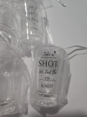 30 Count Shot Glasses In Bags Wedding Favors «Take A Shot We Tied The Knot