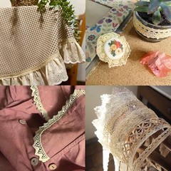 Vintage Lace Ribbon Cotton Lace Trim Crochet Sewing Lace for Crafts, Gift