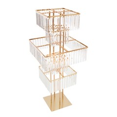 5-Tier Flower Stand Square Flower Vase Stand for Wedding Birthday Party Events