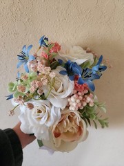 Wedding Floral Bridal Bouquets- Set of 4 Handmade