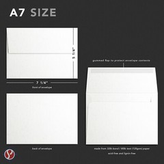 Curious Metallic, Ice Silver, A7 Invitation Envelope, 7 1/4 x 5 1/4, 32w(120gsm)