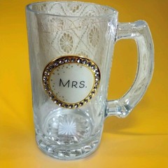 NIB~PAIR ~ MR & MRS «BEER MUGS» wedding «from this day Forward» NEW IN BOXES