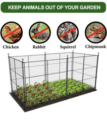 6 Panels Chicken Wire Plant Protectors, 14.26ft(L) x 24in(H) Plant Protectors…