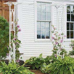 Exquisite Garden Arbor Wedding Arch Backdrop Stand Metal Trellis Archway White