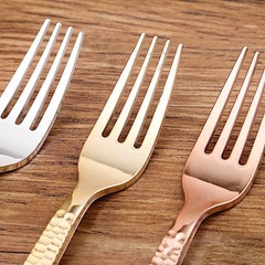 GOLD Elegant Designer Disposable Forks Wedding Party Catering Tableware Sale