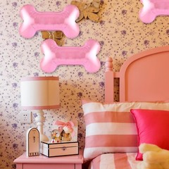 Pink Dog Bone Foil Balloon Pet Bone Mylar Balloons for Baby Shower Birthday T…