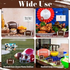 Youdaju 24 Pcs Sports Ball Base Memo Clips Round Place Card Holders Football…