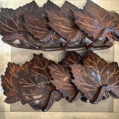Pottery Barn Maple Leaf Place Card Holders Set Of 8 B28