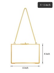 REDHUGO Hanging Pressed Flower Frame Handmade, Double Glass Picture Frame Flo…