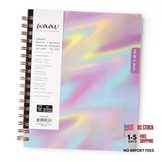 WAAV 2026-2027 Weekly and Monthly Academic Year 7″ x 9″ Junny- 2026/2027