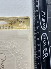 BRIDAL WEDDING SHOWER PARTY INVITATION Embossed Ambassador Hallmark Vintage Gold