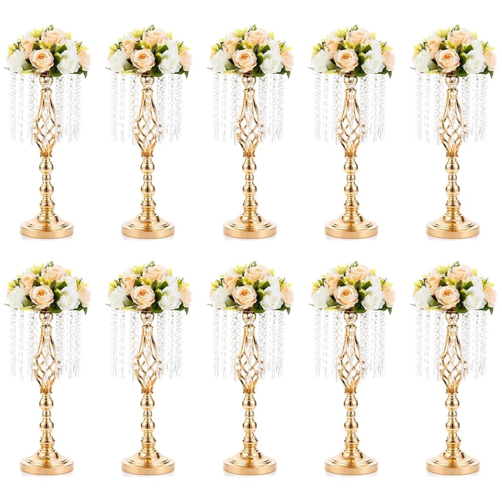 Crystal Flower Stand Wedding Centerpiece Set