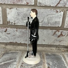 Hockey Player Groom Porcelain Wedding Cake Topper by Weddingstar