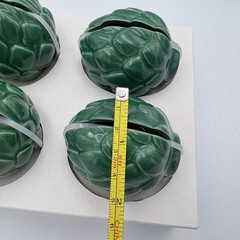 Threshold Green Artichoke Placecard Holders 4-Pack Stoneware Hosting Table Décor