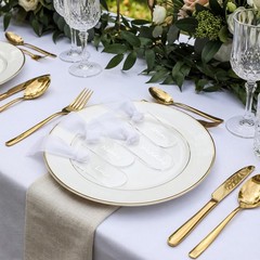 24 PCS Clear Acrylic Place Cards Wedding White Ribbon 3.54×1.77 Inch Blank