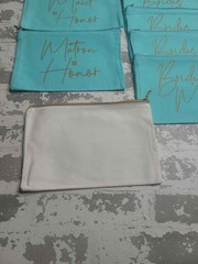 Wedding Makeup Toiletry Bags Bride Maid of Honor Bridesmaid Gifts Turquoise NEW