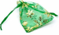 Organza Gift Bags Snowflake YOUR CHOICE OF 4 COLORS Wedding 9x12cm Lot of 50
