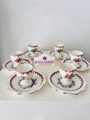 Royal Albert Lady Carlyle Egg Cup and Plates Set – Made in England