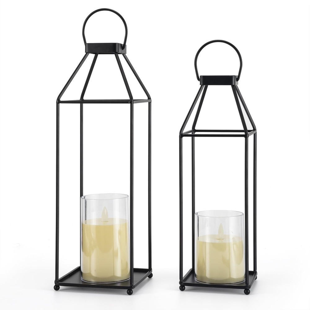 Lanterns Decorative Small: 2.95 X 3.97 Inch, Large: X 4.92 2pcs