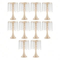 10Pcs 35cm Crystal Beads Flower Stand Table Decor