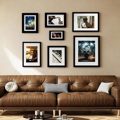 8×10 Picture Frame Set of 3, Photo Frame Display 5×7 Pictures with Mat or 8×1…