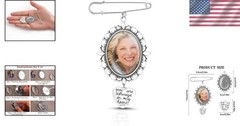 Personalized Wedding Bouquet Charm Making Kit – Silver Lacy Frame & Cabochons