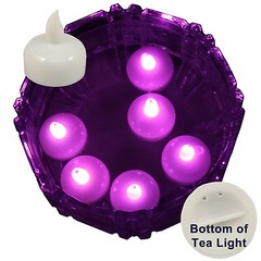 FREESH 6X Waterproof LED Floating Tealight Flameless Candle Wedding Party Pink
