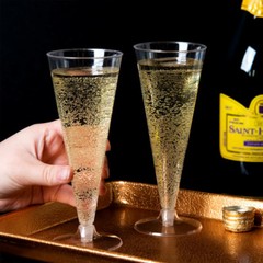120 240 360 CASE WEDDING PLASTIC WINE GLASS CLEAR CHAMPAGNE FLUTES DISPOSABLE