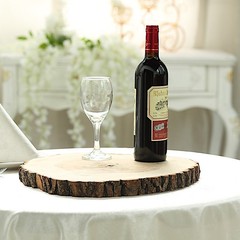 14-18″ Natural Round Poplar Wood Slices Wedding Centerpieces Crafts Decorations