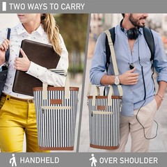 Bottle Wine Bag Carrier Tote, Insulated Leakproof 2 Bottle Wine Cooler Bag fo…
