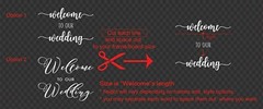 Welcome to our Wedding Sign Sticker Decal Engagement Anniversary Party