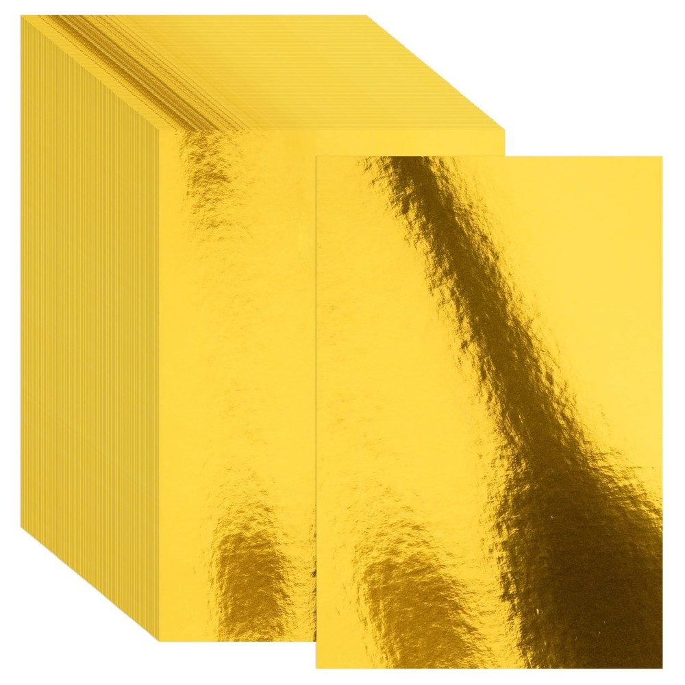 30 Pack Gold Metallic Cardstock Paper Sheets, 8″ x 12″ 8 x 12 inches,