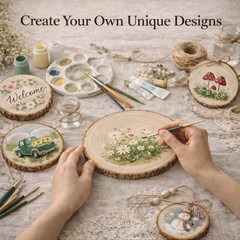 Wood Slices for Centerpieces 10 Pcs Natural Wood Rounds 8-9 Inch for Wedding …