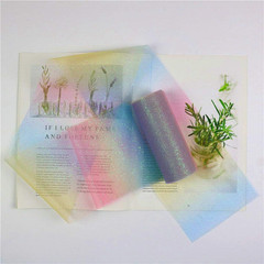 Rainbow Glitter Tulle Rolls 6 Inch X 10 Yards (30 Feet) for Table Runner Chair S