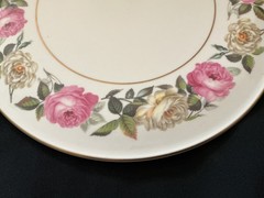 Royal Worcester~Royal Garden~Elgar Gateau Cake Plate 11″ In Dia. Made In England