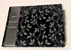 hallmark guest book w/pen Black Velvet