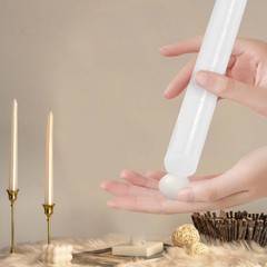 24 Dots White Taper Candle Holders Adhesive candl Grips Small