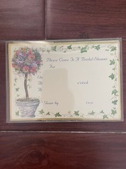 New Caspari Topiary Ivy Bridal Shower Invitations Invites Cards