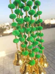 100 PC Multicolor Indian pom pom Christmas Wedding Decoration Mehndi functions
