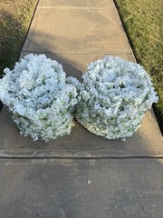 Artificial Hydrangea Wedding Garland White/Green 18ft x 18 in
